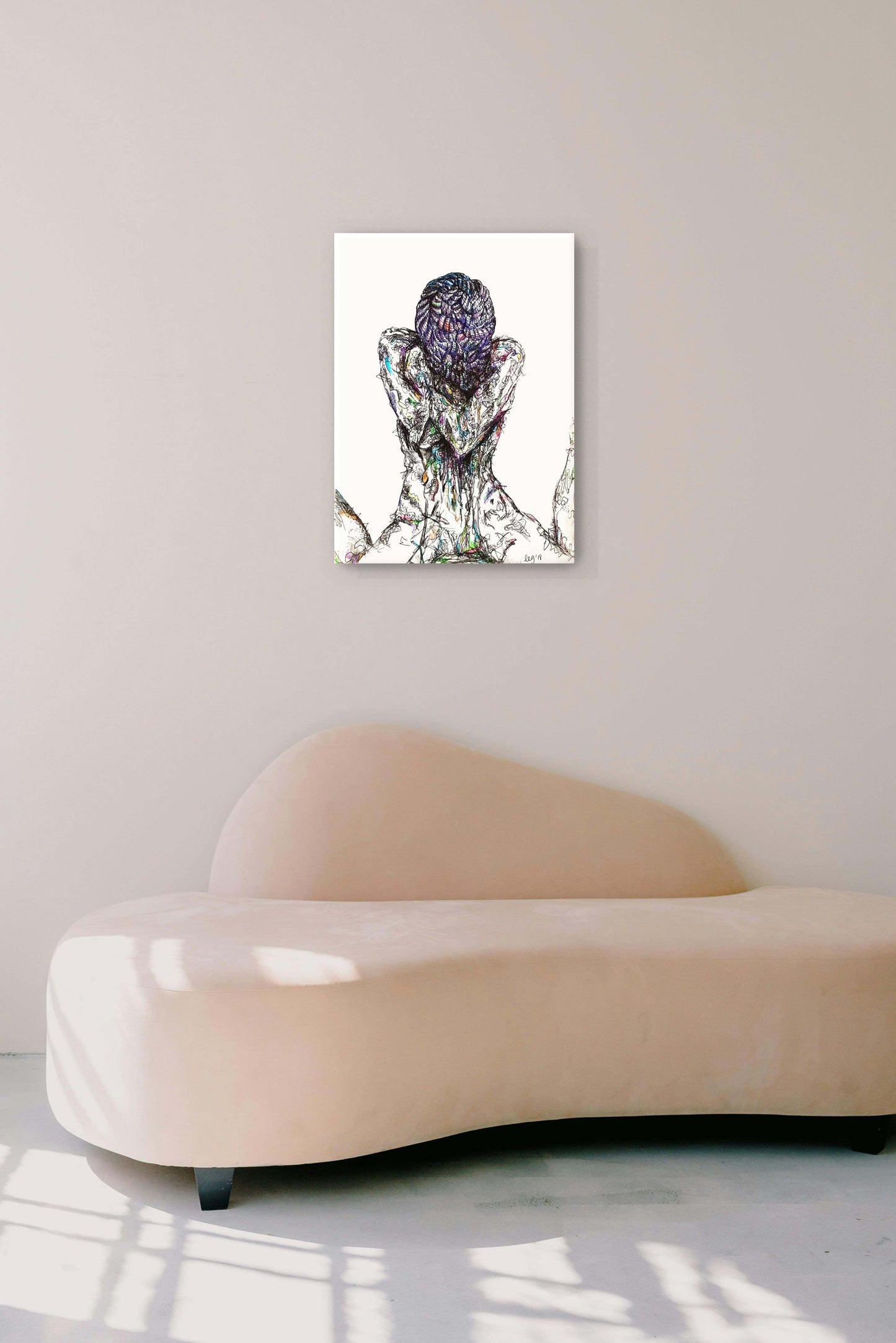 Entangled | Emotional Turmoil Art Therapy | Original Artwork