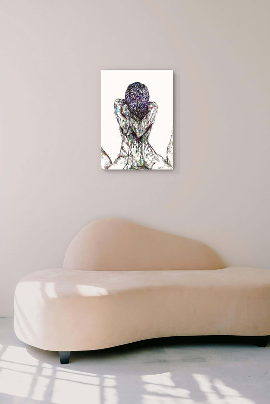Entangled | Emotional Turmoil Art Therapy | Original Artwork