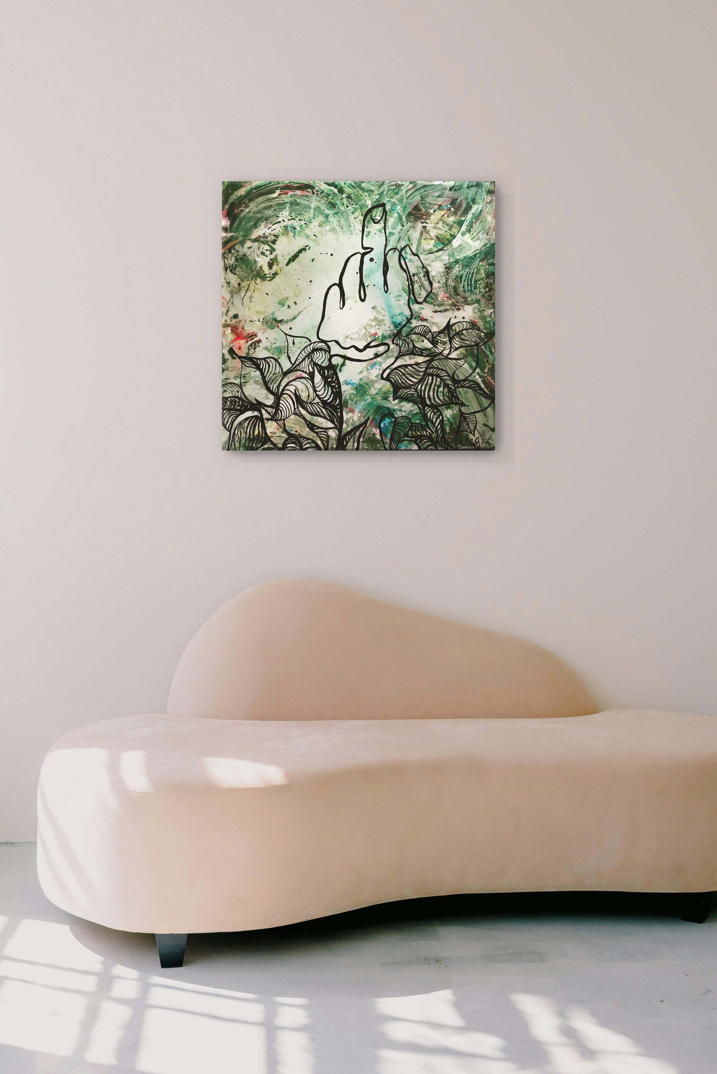 Fuck You Art | Middle Finger | Healthy Boundaries | Original Painting