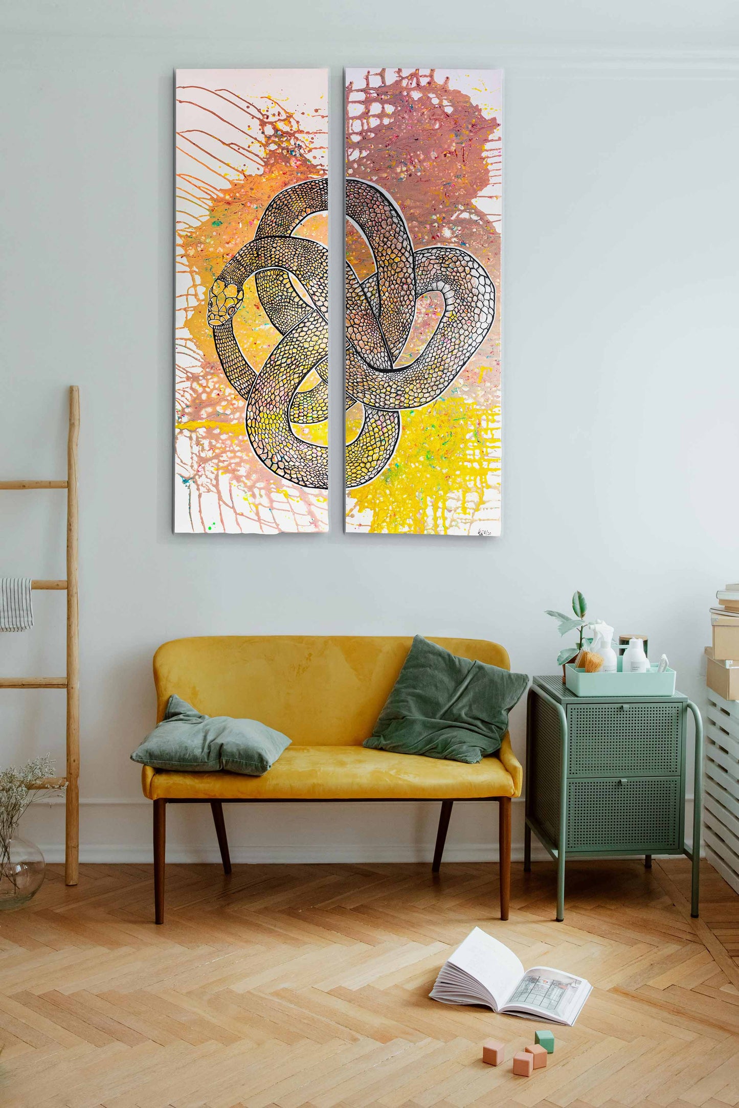 Oroboro Snake Original Painting