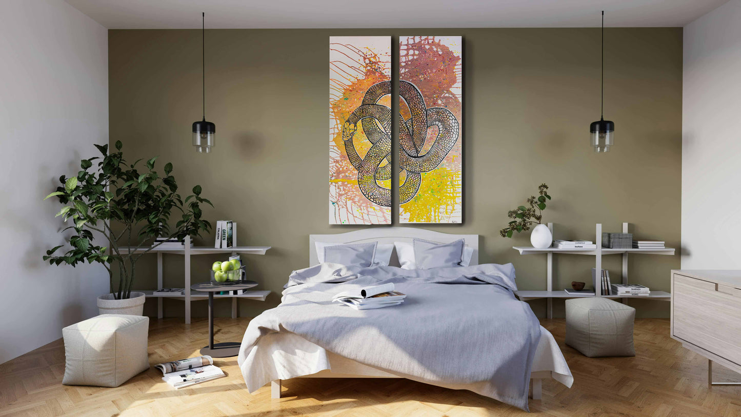 Oroboro Snake Original Painting