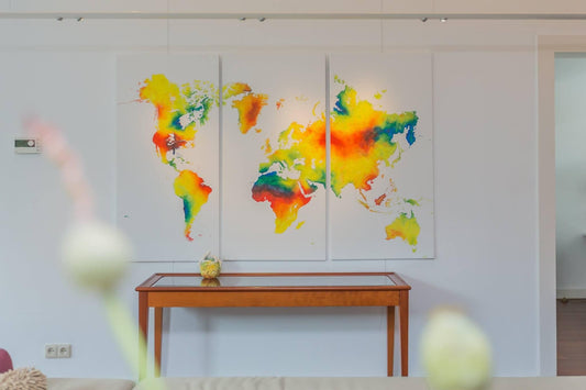 World Map Painting