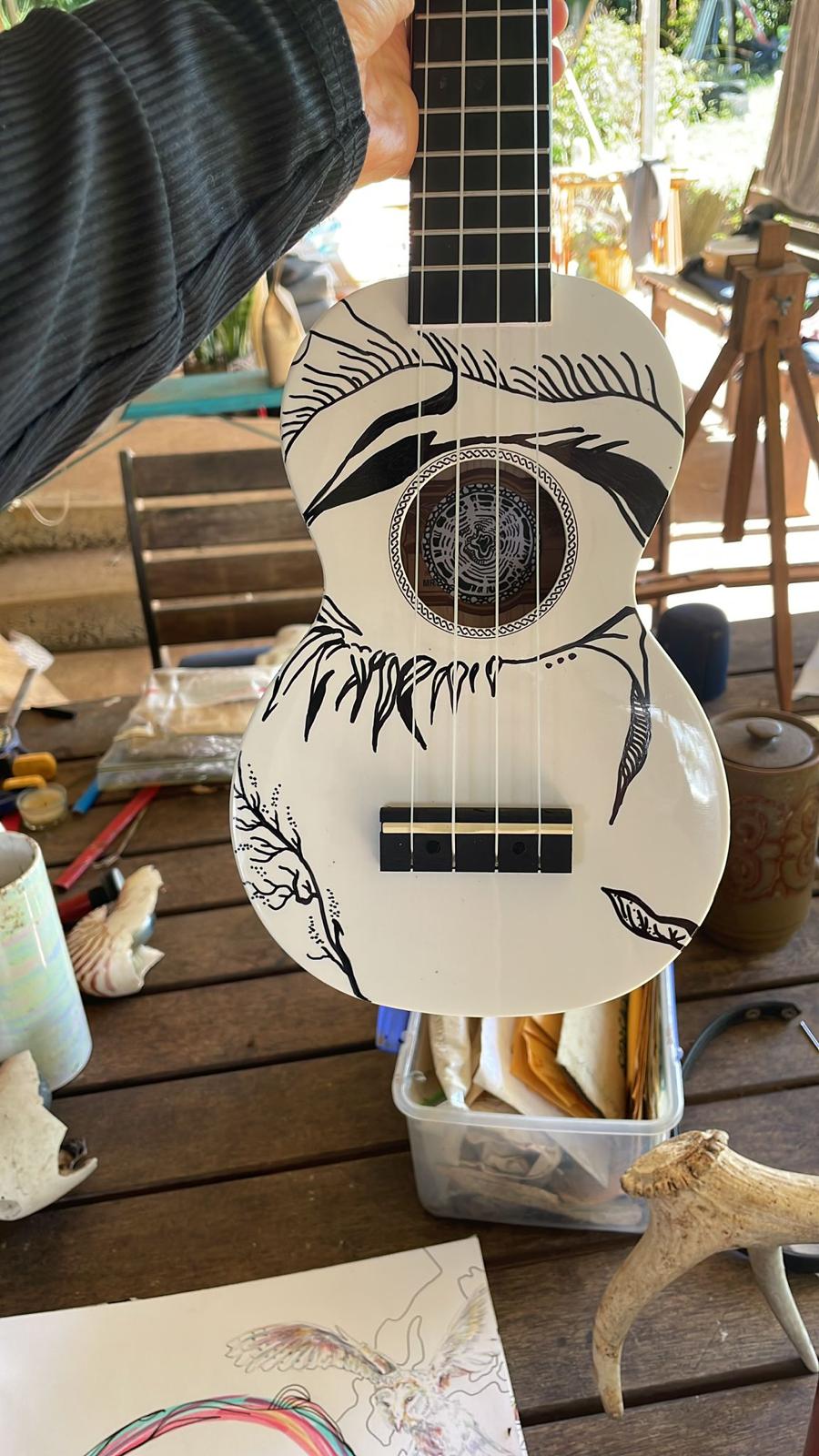 Custom Ukulele Painting