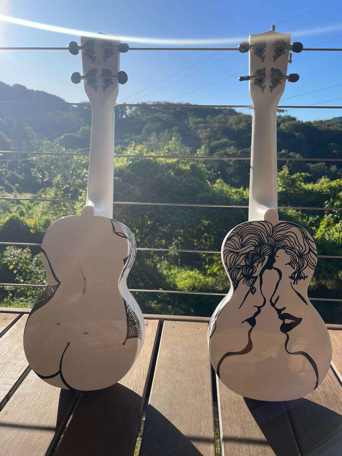 Custom Ukulele Painting