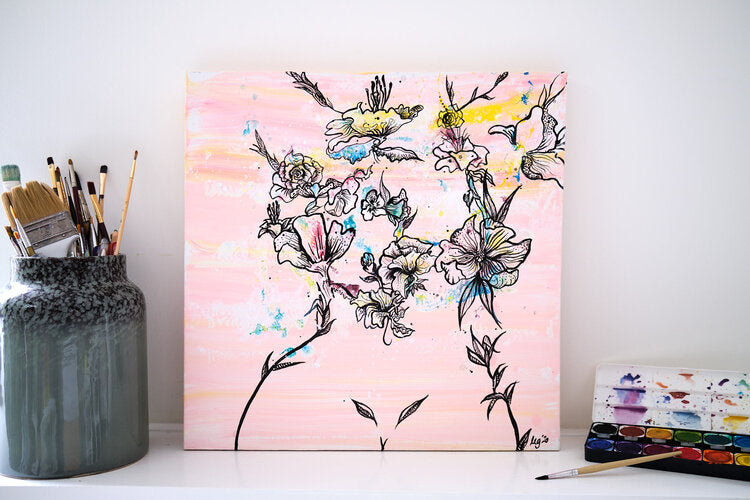 Woman Blossoming Original Painting