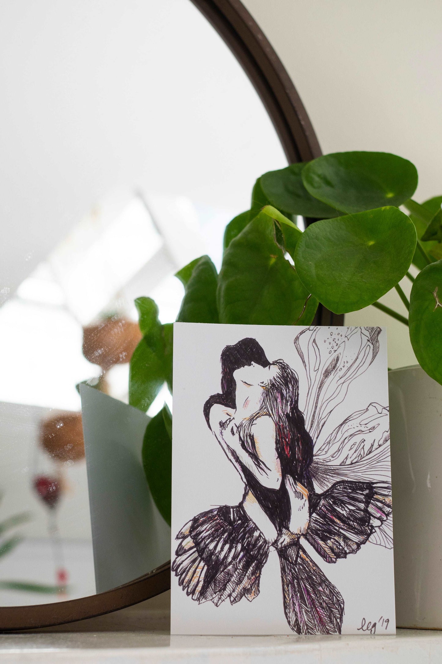 Shadow Plant Lady: Heart Healing Postcards