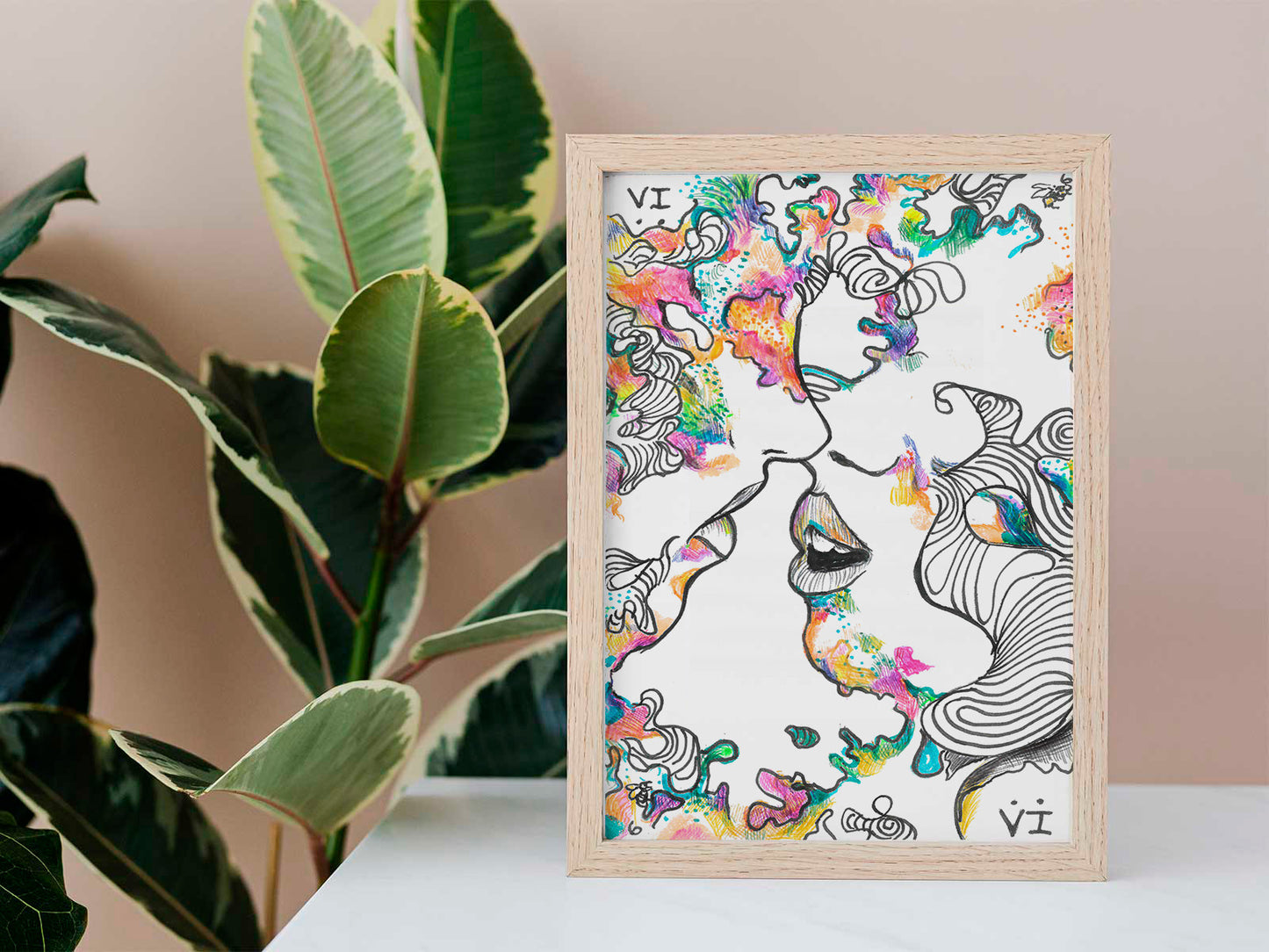The Lovers | Custom Tarot Fine Art Print